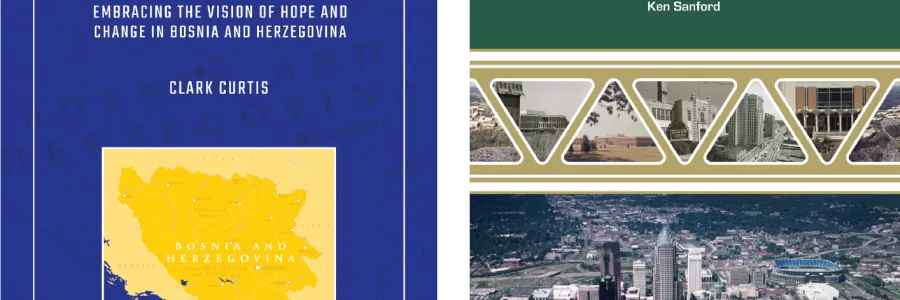 Book covers for The Odyssey for Democracy and Charlotte and UNC Charlotte: Growing Up Together