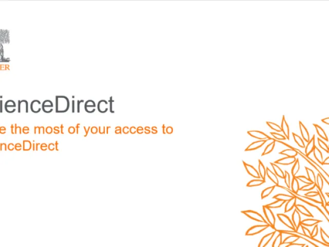 A promotional image for Science Direct that reads "Make the most of your access to Science Direct"