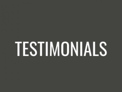 Testimonials text